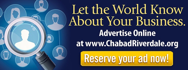 Chabad of Riverdale | Reserve your web ad now!